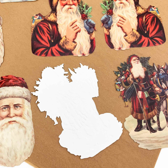Victorian Santa Loose Christmas Paper Scrap Pack